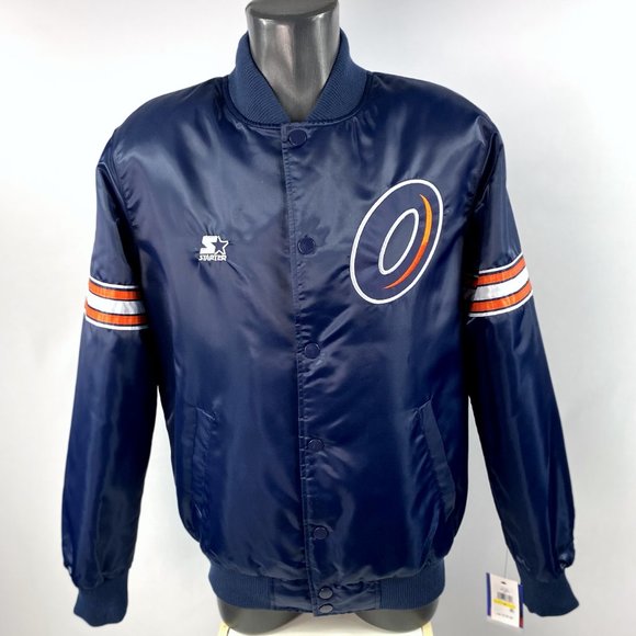 ORLANDO APOLLOS AAF Starter Snap Down Jacket M L XL 2X BLUE - Picture 1 of 9